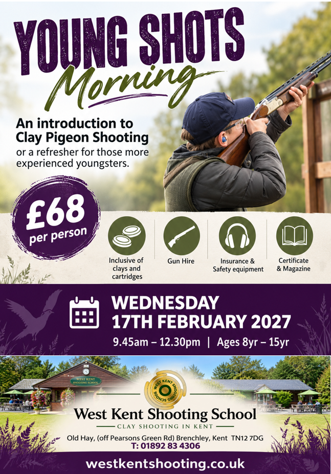 YOUNG SHOTS - Half Term Fun - Wednesday 17 March 2027
