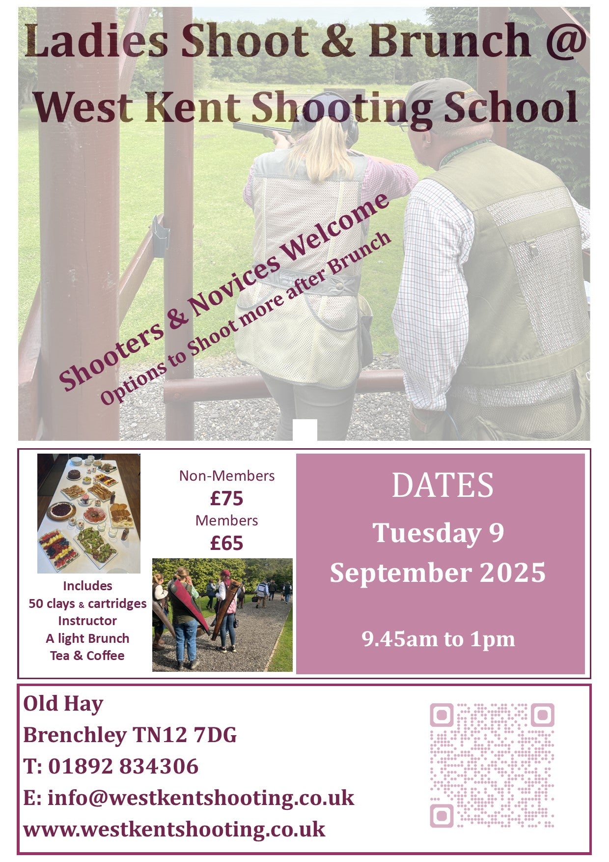 Ladies Shoot & Brunch Morning 9 September 2025
