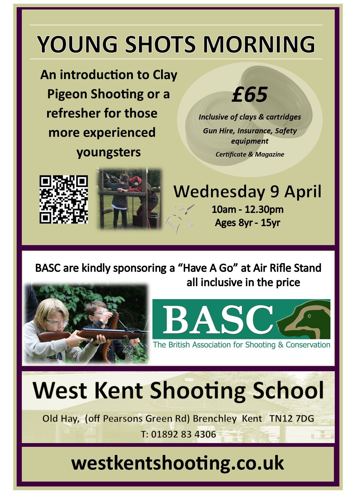 YOUNG SHOTS - EASTER - 9 April 2025 (Including Air Rifles)