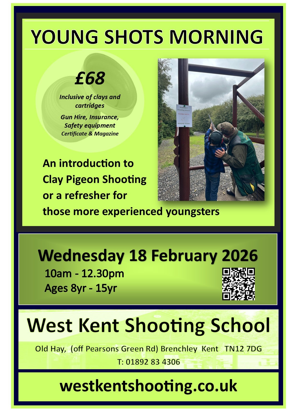 YOUNG SHOTS -  Half Term - Wednesday 18 February 2026