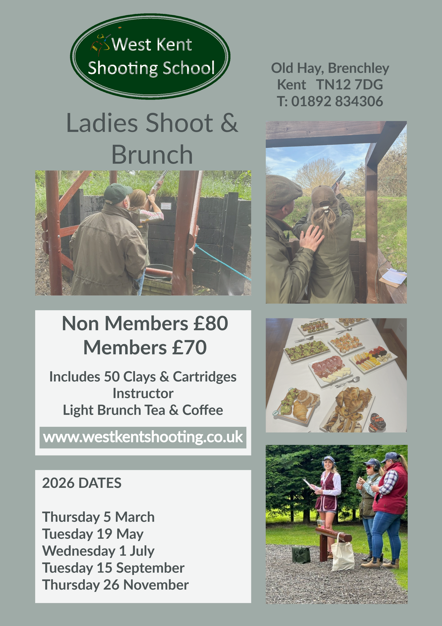 Ladies Shoot & Brunch Morning 2026 Dates