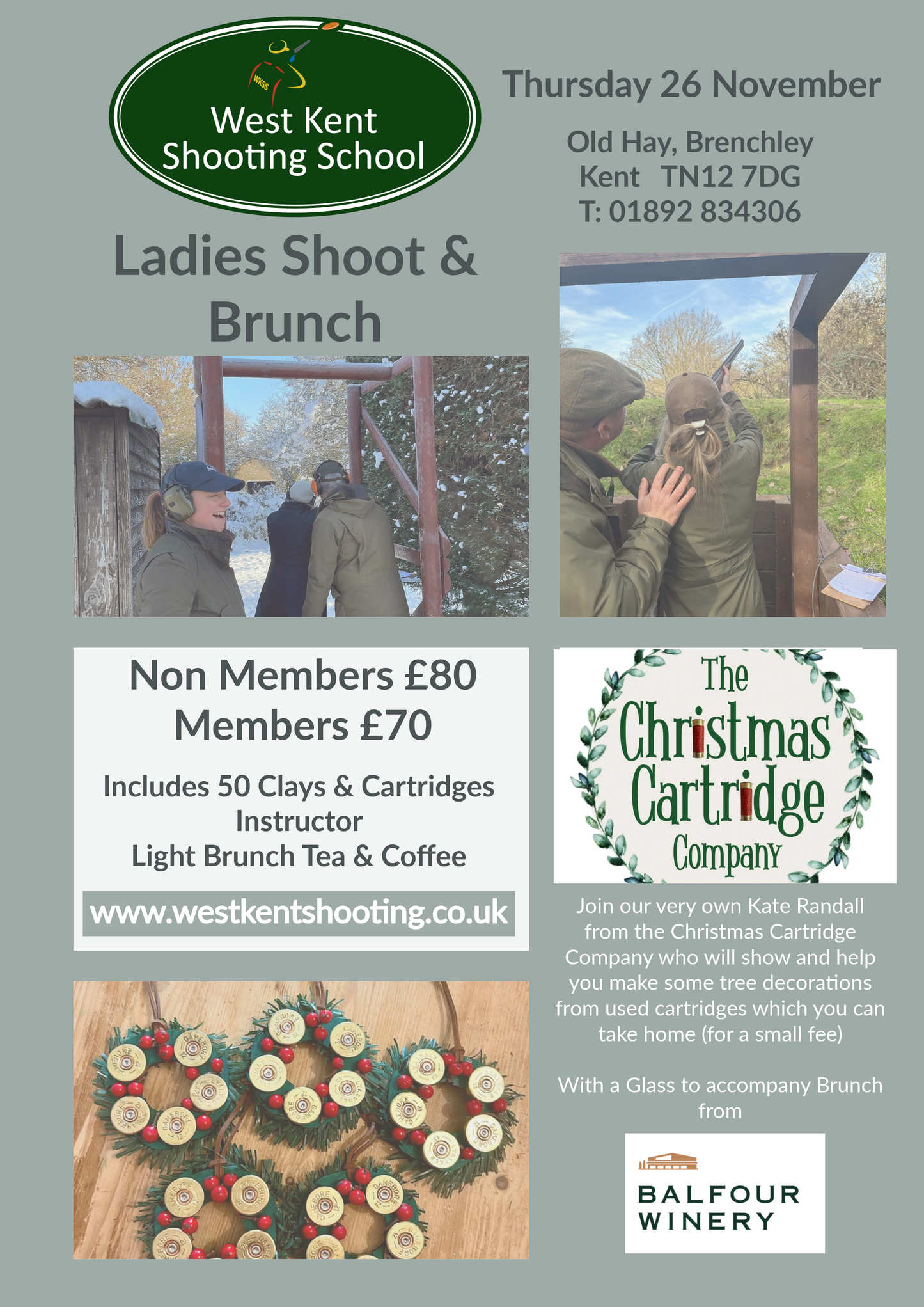 Ladies Shoot & Brunch Morning 2026 Dates