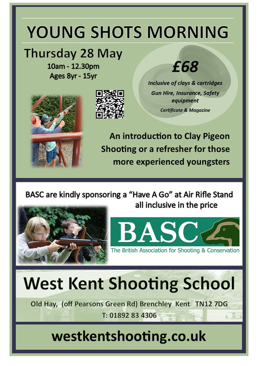YOUNG SHOTS - Half Term - Thursday 28 May 2026