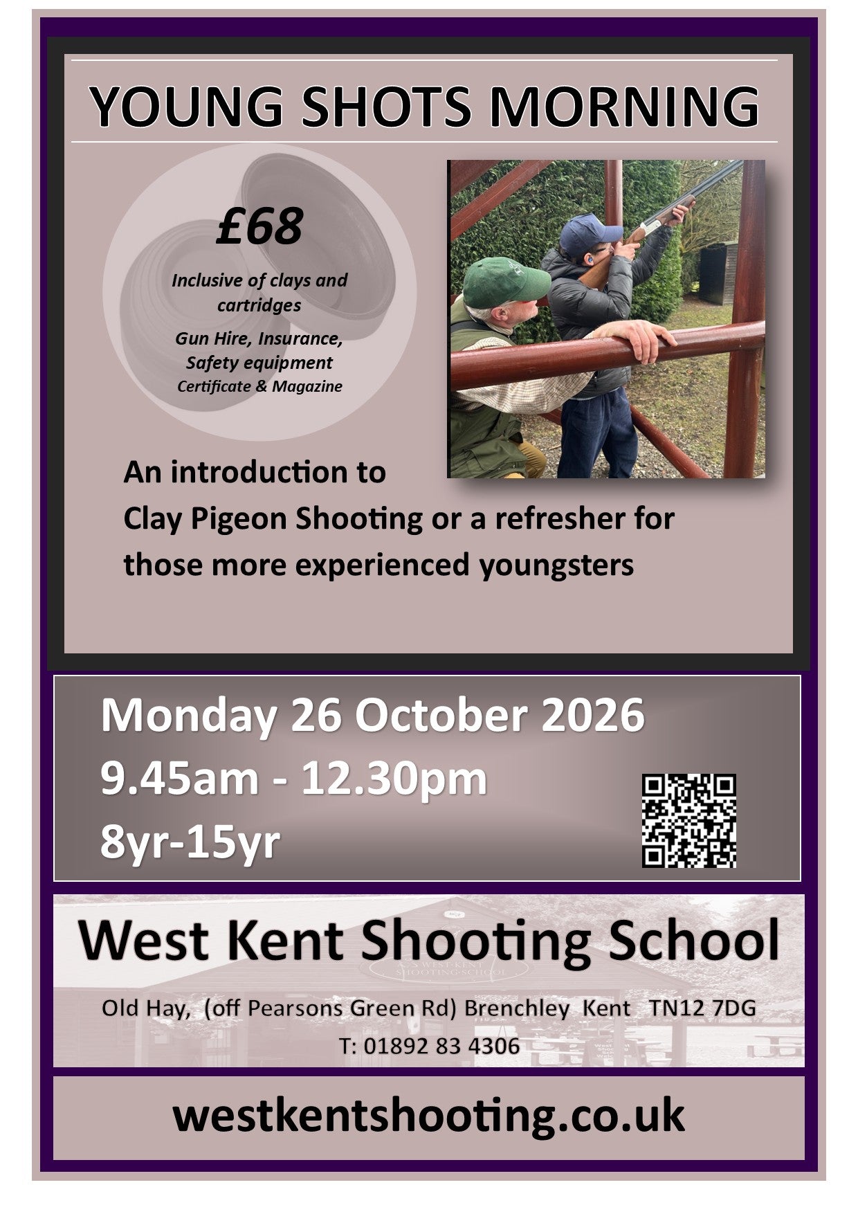 YOUNG SHOTS - Half Term Fun - Monday 26 October 2026