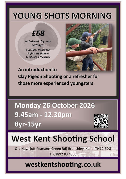 YOUNG SHOTS - Half Term Fun - Monday 26 October 2026