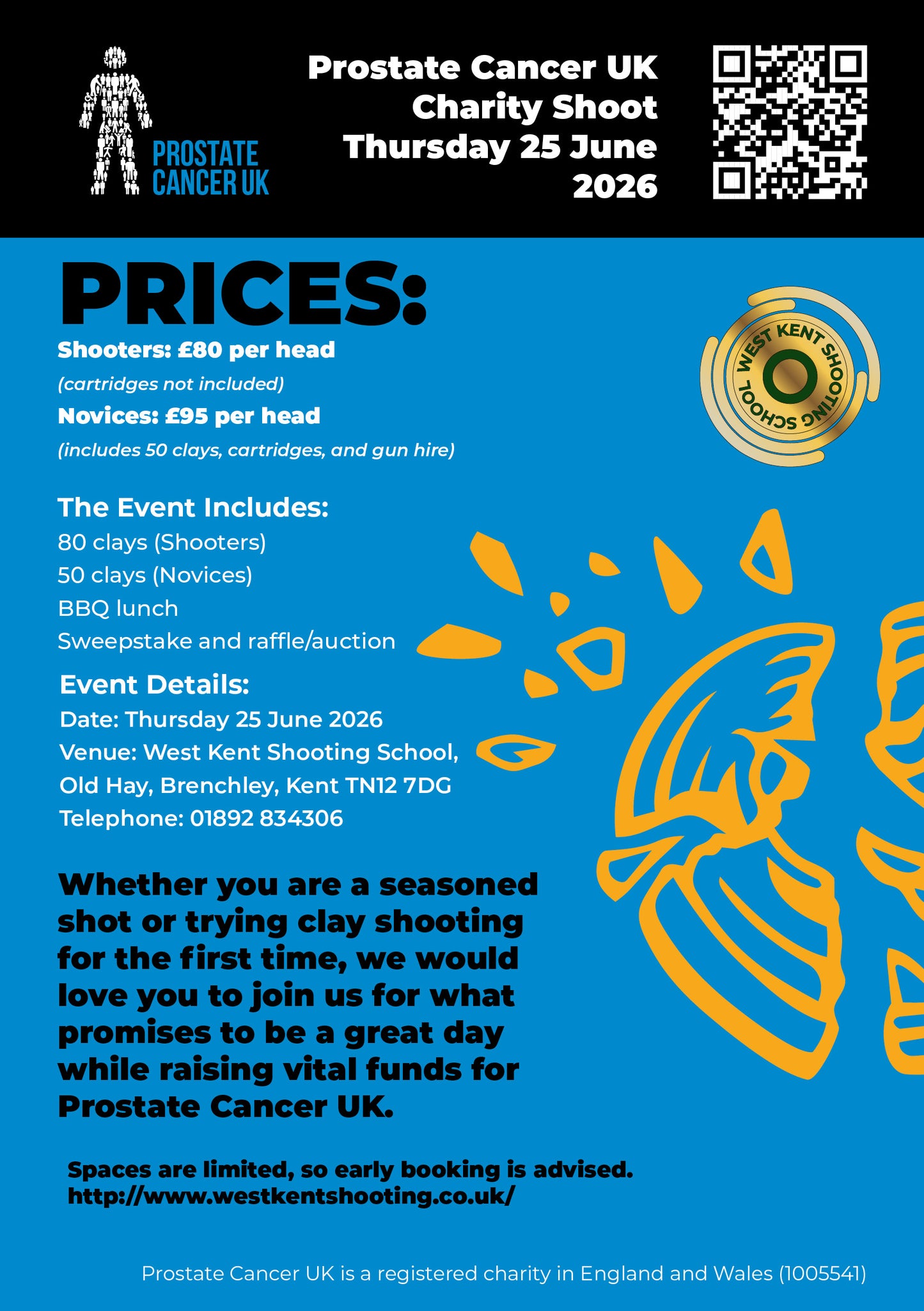 Prostate Cancer Charity Shoot - Thursday 25 June 2026